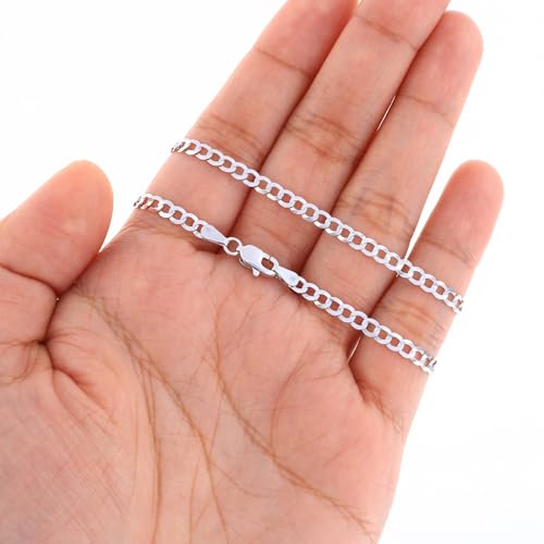 Nuragold VIP 14k White Gold Cuban Link Necklace