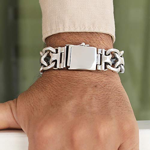 VY Sterling Silver Biker Men Bracelet - Thailand