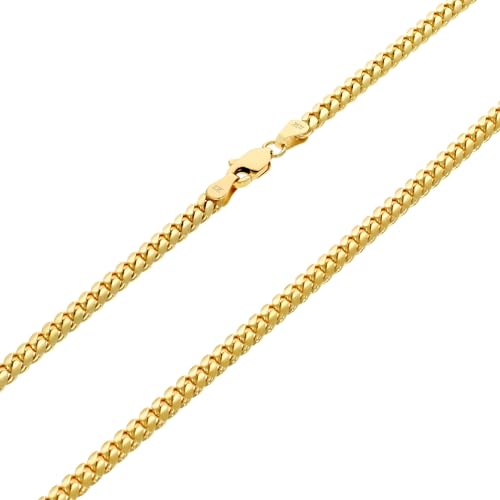 Nuragold 10k Yellow Gold Cuban Link Bracelet