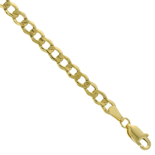 10k Yellow Gold 4.5mm Chain Necklace for Men/Women