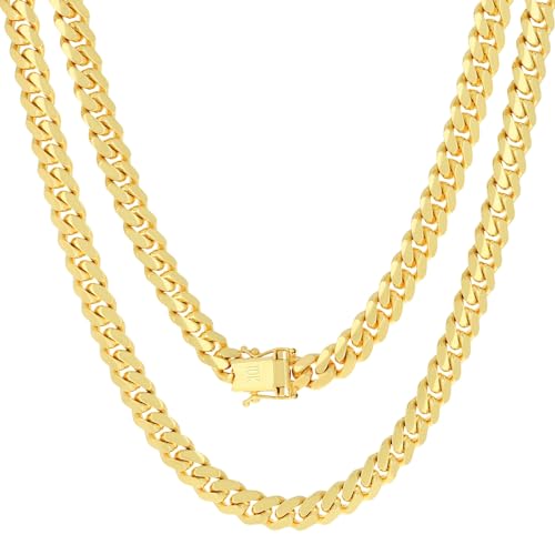Nuragold 10k Yellow Gold 7mm Miami Cuban Link