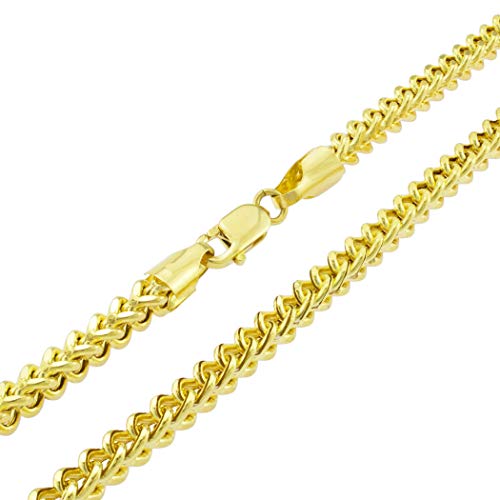 Nuragold 10k Yellow Gold Franco Chain Necklace