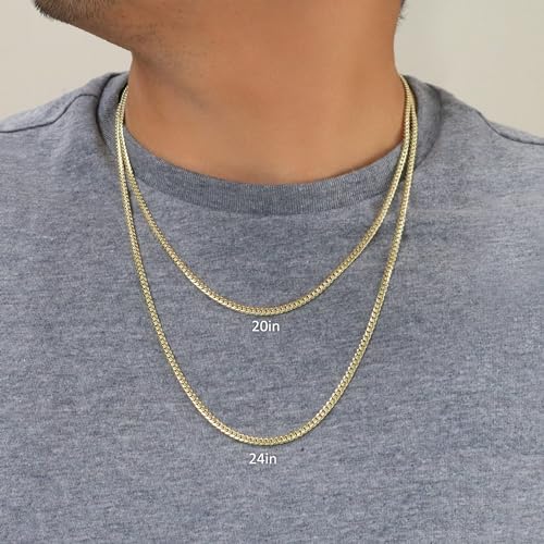 14k Yellow Gold Miami Cuban Link Chain Necklace