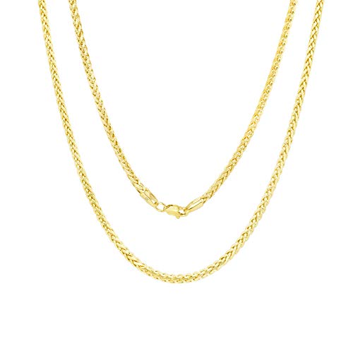 Nuragold 10k Yellow Gold Chain Necklace - Various Sizes