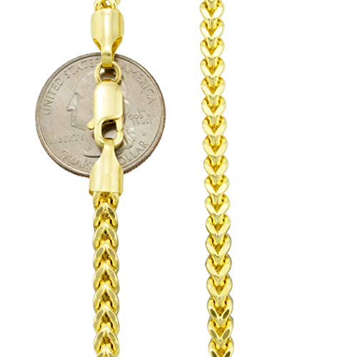 Nuragold 10k Yellow Gold Franco Chain Necklace