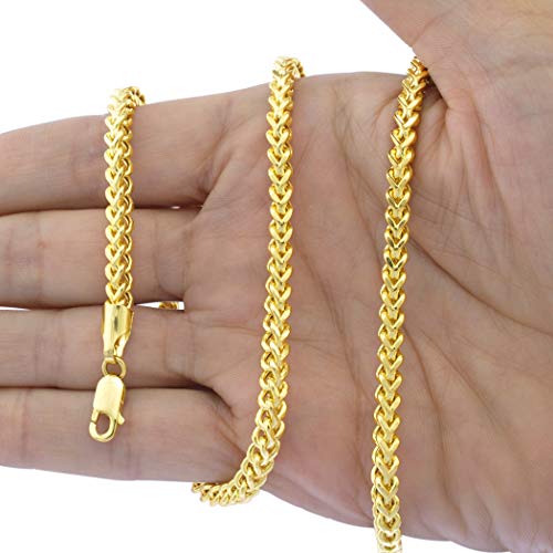Nuragold 10k Yellow Gold Franco Chain Necklace