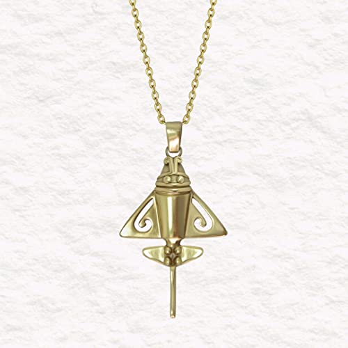 Quimbaya Flyer 18k Solid Gold Necklace - VIP Artifact Collection