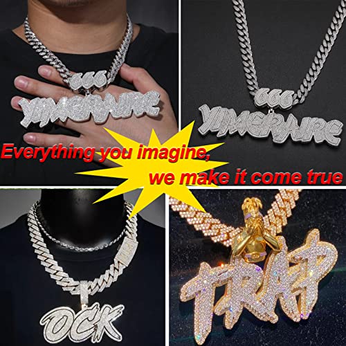 Custom Full Iced Out Letter Pendant VIP Jewelry