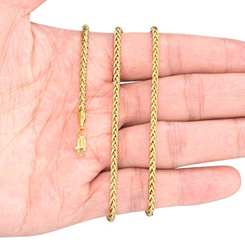 Nuragold 10k Yellow Gold Chain Necklace - Various Sizes