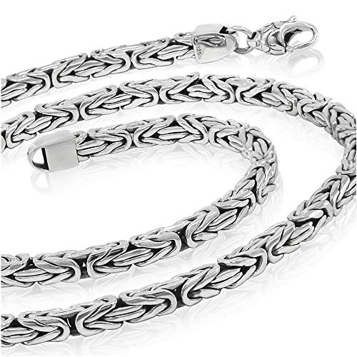 925 Sterling Silver Woven Rope Necklace - Men's VIP Shop