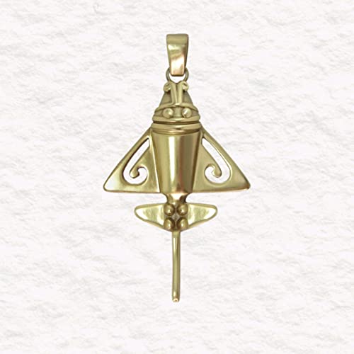 Quimbaya Flyer 18k Solid Gold Necklace - VIP Artifact Collection