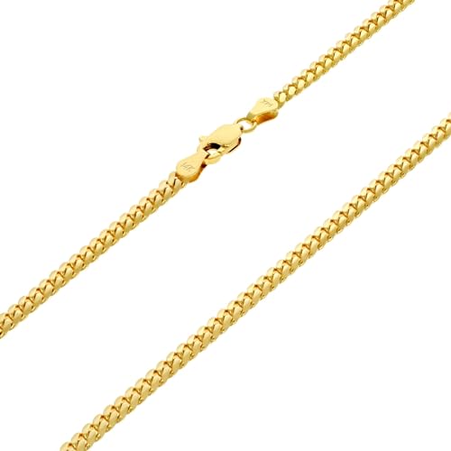 14k Yellow Gold Miami Cuban Link Chain Necklace