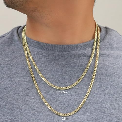 Nuragold 10k Yellow Gold 5mm Miami Cuban Link