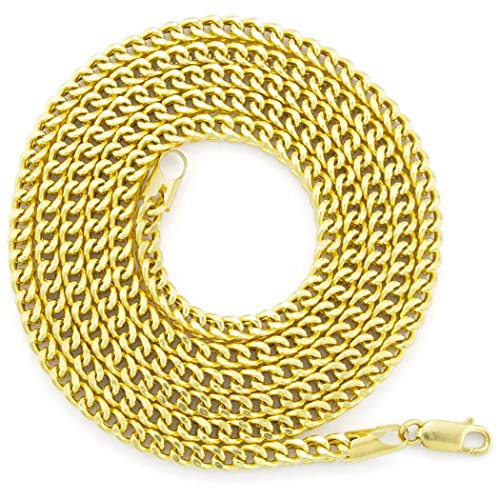 Nuragold 10k Yellow Gold Franco Chain Necklace