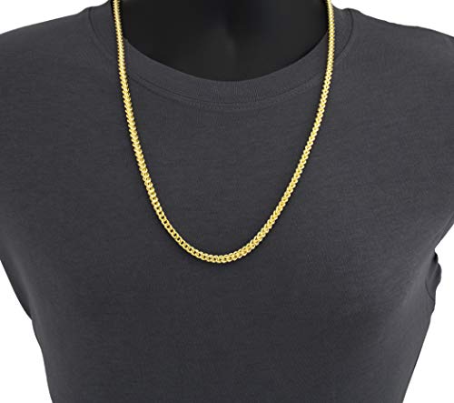Nuragold 10k Yellow Gold Franco Chain Necklace