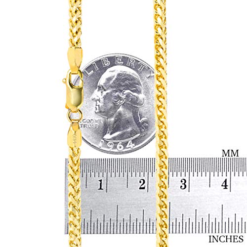 Men's 14k Yellow Gold 3.5mm Chain Necklace