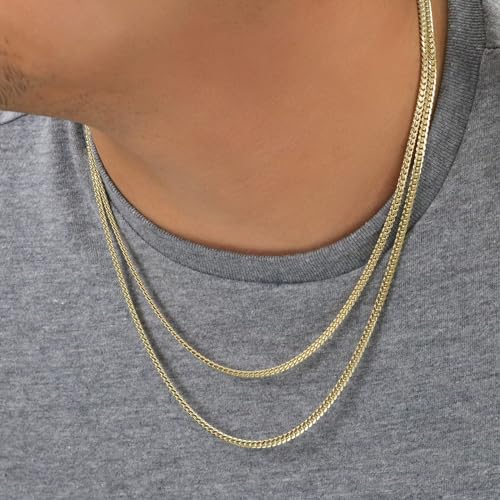 14k Yellow Gold Miami Cuban Link Chain Necklace