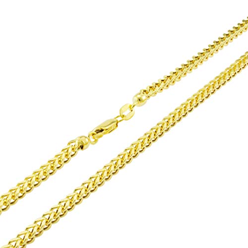 Nuragold 10k Yellow Gold Franco Box Chain Necklace