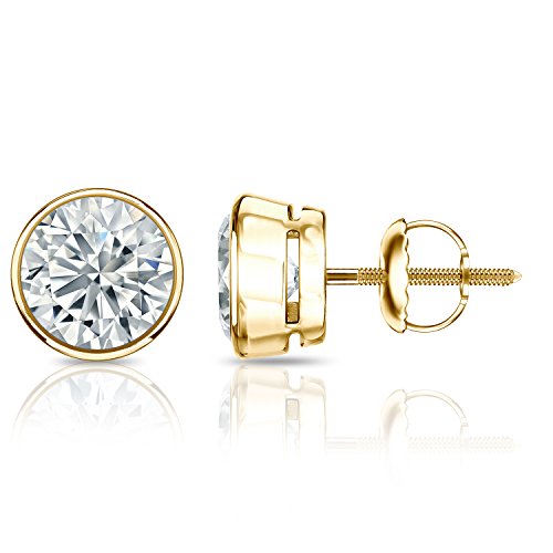 14k Gold Diamond Stud Earrings (2cttw, G-H, SI1-SI2)