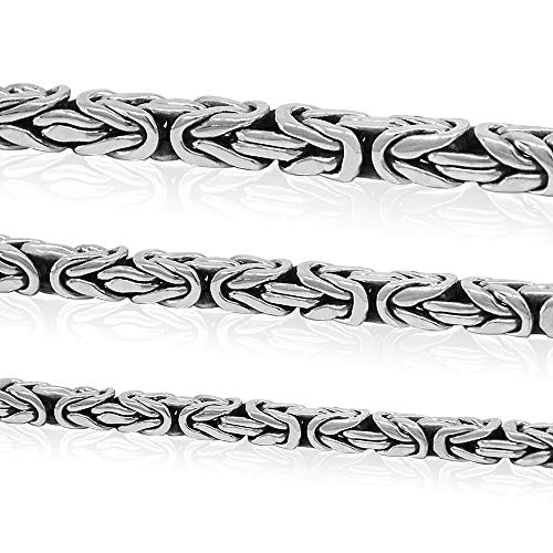 925 Sterling Silver Woven Rope Necklace - Men's VIP Shop