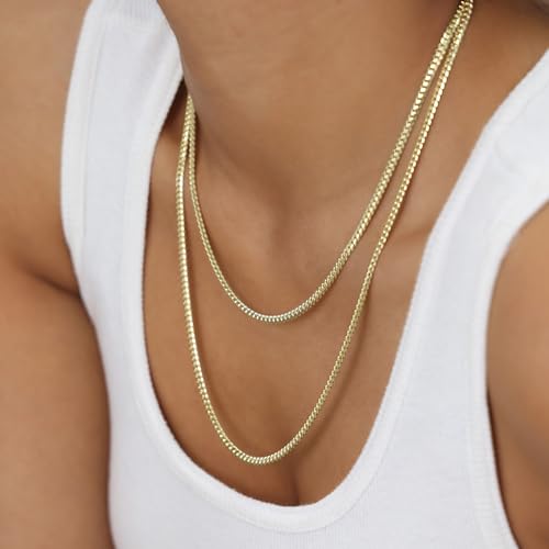 14k Yellow Gold Miami Cuban Link Chain Necklace