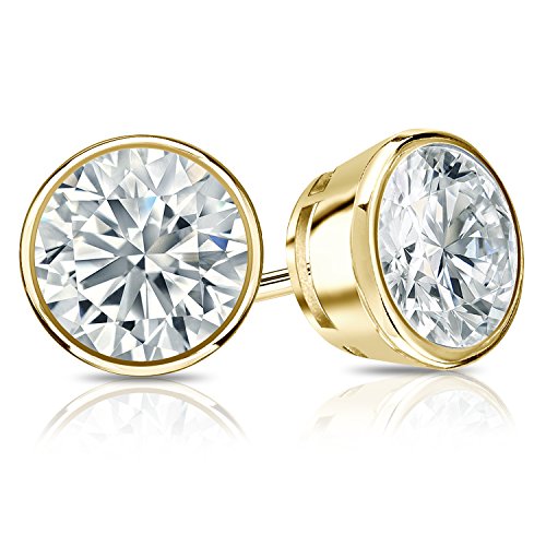 14k Gold Diamond Stud Earrings (2cttw, G-H, SI1-SI2)