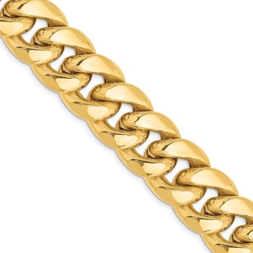 14k Yellow Gold 15mm Cuban Chain Necklace VIP