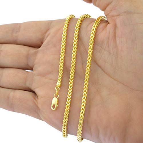 Nuragold 10k Yellow Gold Franco Box Chain Necklace