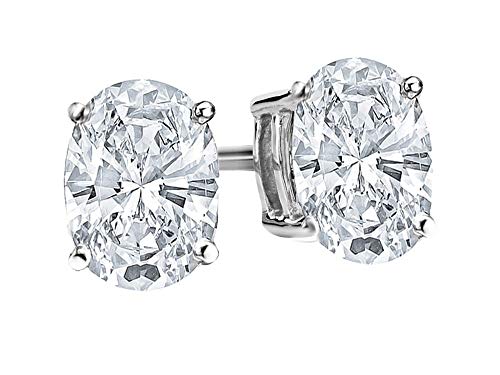 Platinum GIA Certified Oval Diamond Earrings VIP Collection