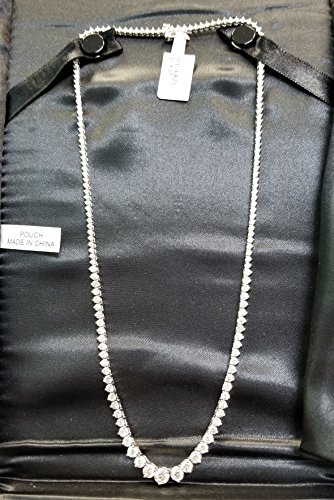 20ct Real Diamond Tennis Necklace - Rose Gold, 14K