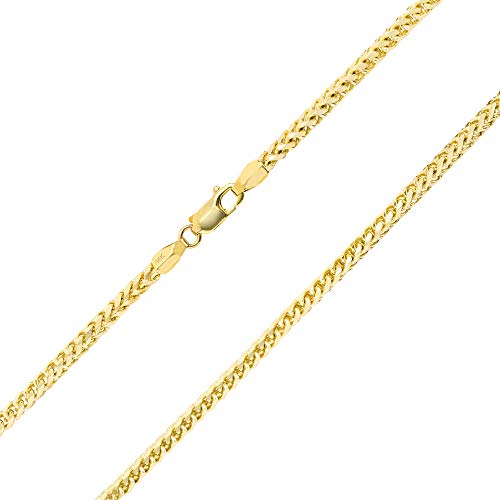 Men's 14k Yellow Gold 3.5mm Chain Necklace