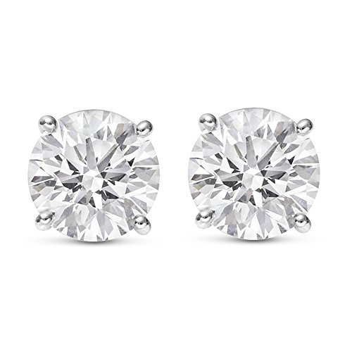 IGI Certified 4 Carat Diamond Stud Earrings