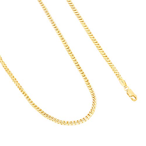 Men's 14k Yellow Gold 3.5mm Chain Necklace