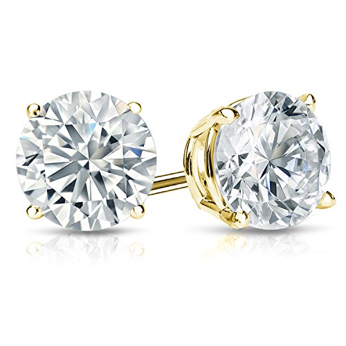 14k Gold Diamond Stud Earrings (2cttw, IGI Certified)