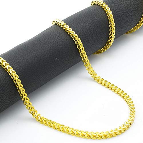 Nuragold 10k Yellow Gold Franco Box Chain Necklace