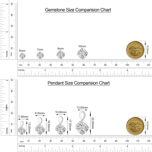 ANAKHA Diamond Infinity Cushion Pendant Necklace with Platinum