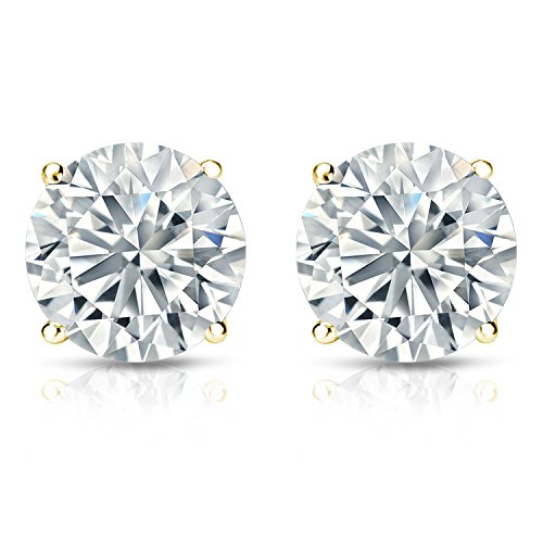 14k Gold Diamond Stud Earrings (2cttw, IGI Certified)