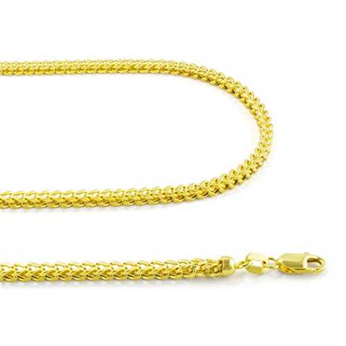 Nuragold 10k Yellow Gold Franco Box Chain Necklace