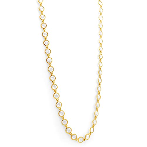 Rose Cut Diamond Chain Necklace in 18k Gold