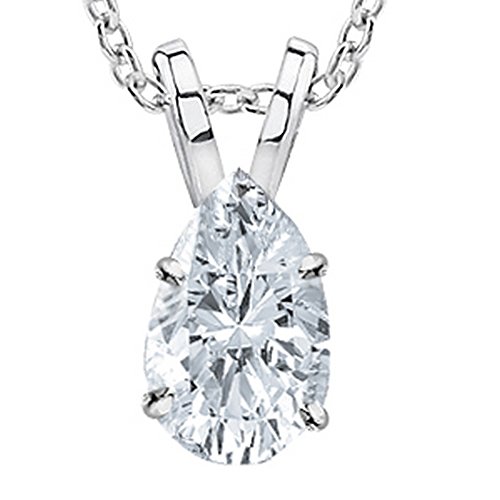 GIA Certified 3 Carat Pear Cut Diamond Pendant
