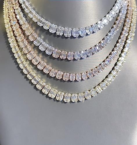 Luxury 21.5 Carat Graduated Diamond Gold Chain