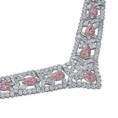 GIA Certified Diamond Necklace Set in 18k Gold