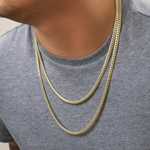 14k Yellow Gold Miami Cuban Link Chain Necklace