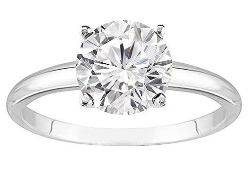 14K White Gold Lab Grown Diamond Engagement Ring