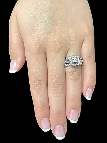 Luxury 2 Carat Diamond Engagement Ring - White Gold