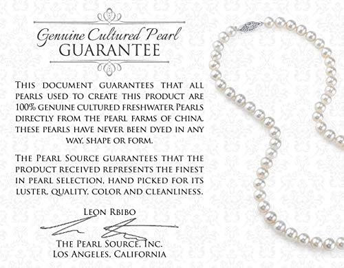 24" Matinee Length AAAA Quality White Pearl Necklace