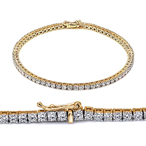 Lab Grown Diamond Tennis Bracelet | 4 carat