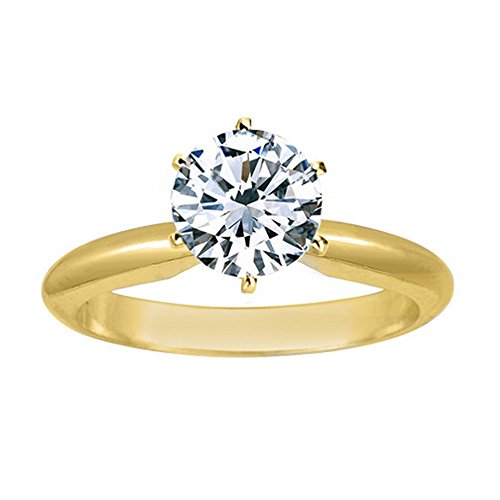 1 Carat Round Cut Diamond Solitaire Engagement Ring