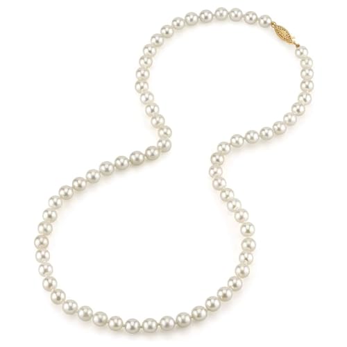 Pearl Source White Akoya Pearl Necklace - 18in