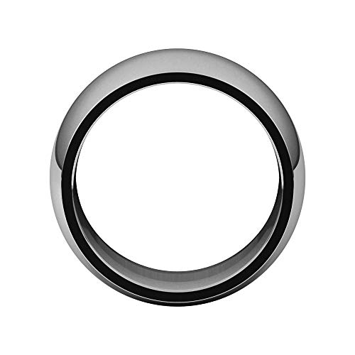 Elegant 14k White Gold Comfort Fit Wedding Band